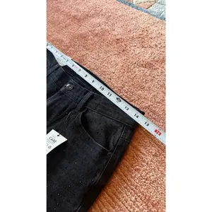 Kensie Jeans High Rise Stovepipe Black Rhinestone Jeans Size 4/27 thumbnail 4