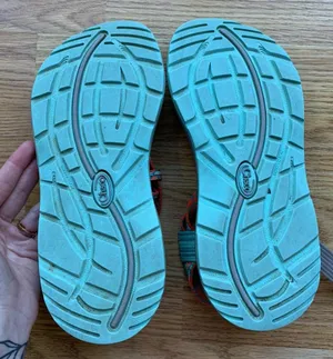 Chacos Double Strap Sandals Gray Blue Orange thumbnail 6