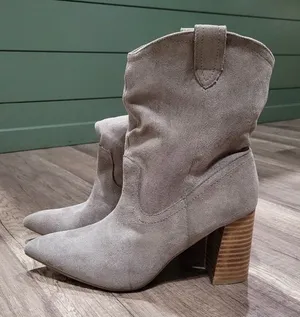 Miim Gray Suede Western thumbnail 1