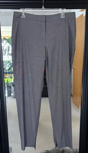 LAFAYETTE 148 New York Waldorf Wool Blend Gray Business Casual Pants thumbnail 1