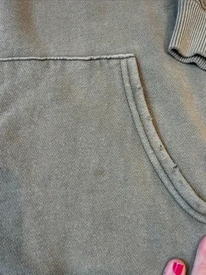 aerie Distressed Oversized Hoodie Size Medium in Green - C73-027 thumbnail 4