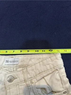 ZARA White Casual Denim Jeans thumbnail 6