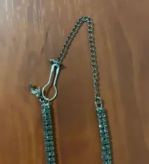 Silver Rhinestone necklace thumbnail 3