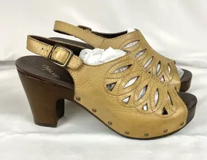 Dansko Rowena Sandals Cutout Leather Platform Clog Boho Sz EU 40 thumbnail 1