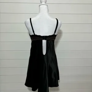 Thalia Sodi Black Cheetah Print Chemise Black&Brown Size‎ M thumbnail 3