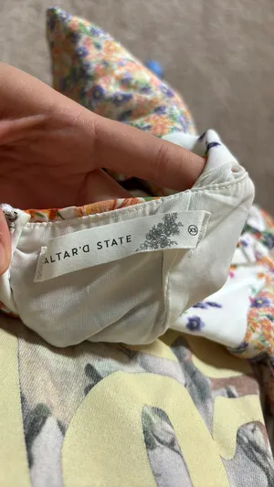Altar'd State Floral Patchwork Mini Dress thumbnail 5