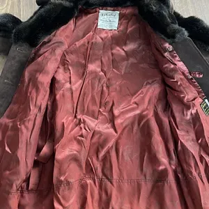 Lykafur Brown Faux Fur Coat for Women Vintage Tissavel France - Sz M w/S… thumbnail 10