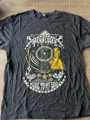 Tennessee Music Graphic Tee - Black & Yellow thumbnail 1