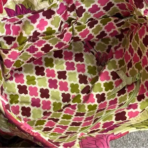 Vera Bradley Quilted Floral Shoulder Bag Pink Green Cottagecore Vintage Y2K thumbnail 11