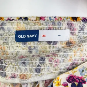 Old Navy Women Floral Cami Dress Size 2X Sleeveless Tie Strap Ruffle Hem Cottage thumbnail 9