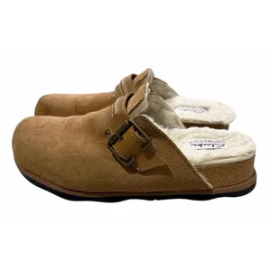 Clarks‎ Brynn Slide Tan Suede/Faux Lining Slide Clog Shoes Women's Size 6.5M thumbnail 2