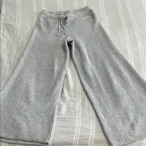 Aerie Light Gray Knit Pants thumbnail 1