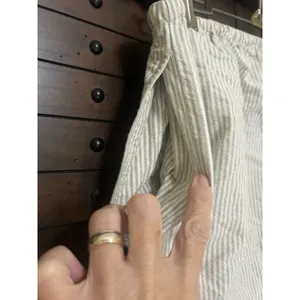 John Galt California (Brandy Melville) OS 100% Cotton Striped Drawstring Pants thumbnail 6