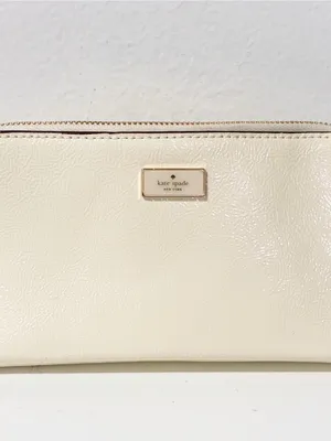 KATE SPADE NEW YORK PATENT LEATHER ADJUSTABLE BELT BAG IVORY Large/XL thumbnail 2