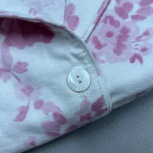 LoveShackFancy x Pottery Barn Flannel Pajama Set PJ Top & Bottoms Pink White NWT thumbnail 5