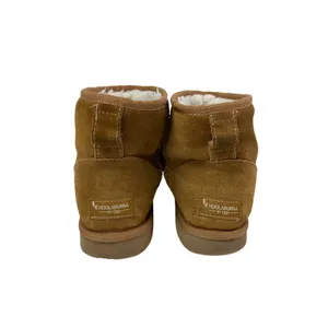 KOOLABURRA BY UGG Burra Brown Faux Fur Shearling Suede Mini Ankle Boots Size 8 thumbnail 3