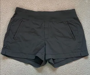 Athleta Charcoal Athletic Shorts thumbnail 1