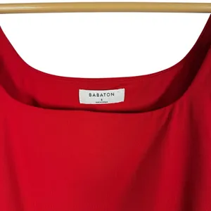 Aritzia Babaton Women’s Contour Sleeveless Square Neck Bodysuit in Red Size S thumbnail 10