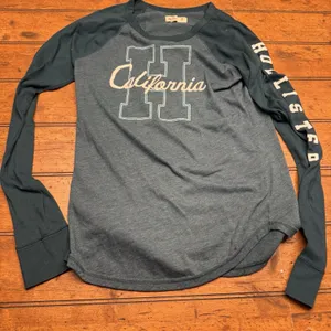 Hollister Medium Green‎ LONG SLEEVE HOLLISTER California TSHIRT thumbnail 1