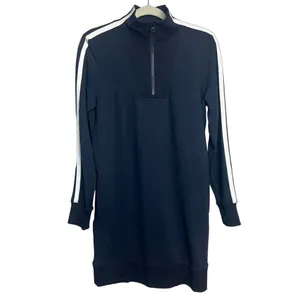 Athleta Circa Track Sweatshirt Black Dress Sz. XS thumbnail 3