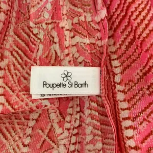 Poupette St. Barth Long Dress Thelma Pink Akoy Shimmer Maxi Small Strapless thumbnail 9