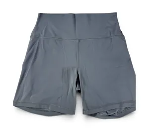CRZ YOGA Women’s High Rise Biker Shorts Gray Yoga Workout Athletic Stretch thumbnail 1