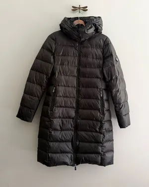 Happy Goat Lucky Dark Green Miranda Down Puffer Coat Womens Medium thumbnail 1