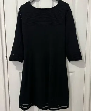 Jessica Howard Textured Black Elegant Dress size XL thumbnail 4