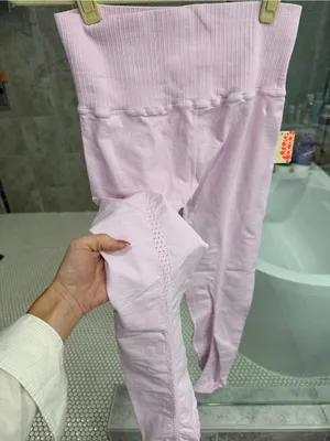 Free People High-Waist Pink Leggings *NWT /M/L thumbnail 5