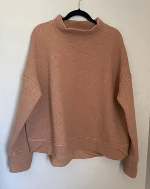 Calia by Carrie Underwood Cloud Mock Neck Pullover Size 1X Golden Taffy Extended thumbnail 1
