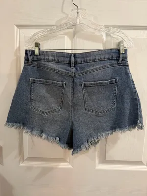 Sincerely Jules Distressed Light Blue Jean Shorts thumbnail 8