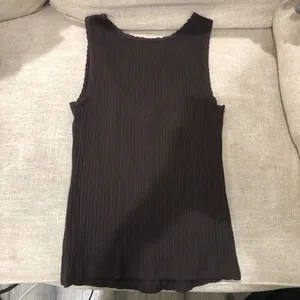Aerie Dark Brown Chocolate Brown Stretchy Ribbed Tank Top Small thumbnail 7