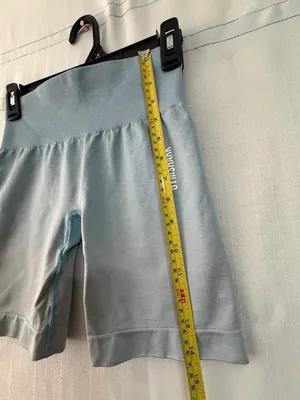 Gymshark Blue Ombre Women’s size S Seamless Biker Shorts Washed Gradient (A554) thumbnail 3