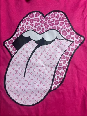 Gildan Hot Pink Graphic Tee with Leopard Tongue Design thumbnail 5