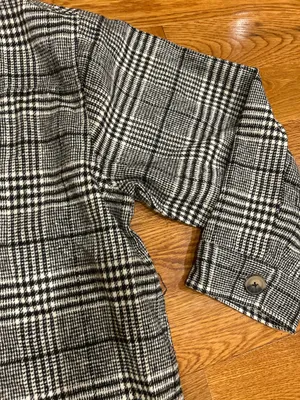 Millenium Plus Size 3X Autumn Essential Black & White Plaid Button thumbnail 13
