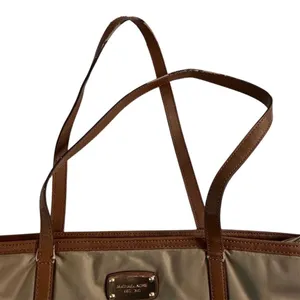 Michael Kors Kempton Nylon Large‎ Pocket Tote Bag Neutral Women's Casual FLAWED thumbnail 6