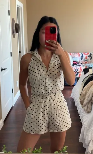 Polka Dot Romper Size XS thumbnail 1