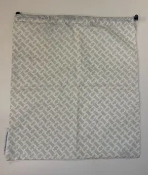 Diane Von Furstenberg White and Gray Patterned‎ Dust Bag Size 16.5”x15” thumbnail 1