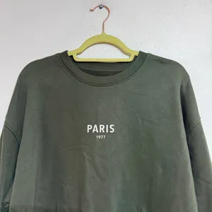 American Eagle Green Paris 1977 Graphic Sweatshirt Sz M thumbnail 3