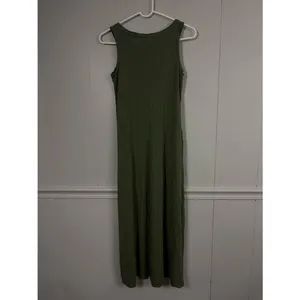 Old Navy Sage Green Stretch Maxi Dress Sleeveless Summer Cottagecore Spring XS thumbnail 5