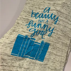 A Beauty but a Funny girl‎ Beauty and the beast inspired tank top thumbnail 2