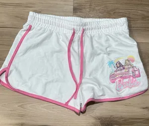 Barbie White Pink Shorts Women’s Large thumbnail 1