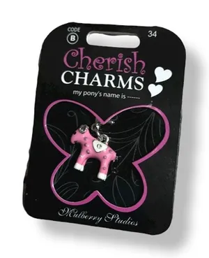 Cherish Charms My Pony's Name Is... Horse‎ Charm Pink For Bracelet thumbnail 1