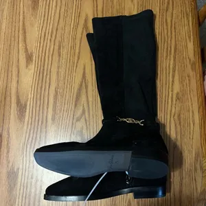 Sam Edelman Black Suede Clive Embellished Riding Boot Size 5 thumbnail 5