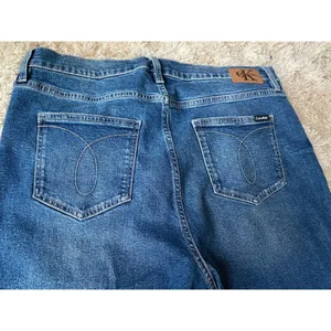 Calvin Klein Classic Straight Leg Blue‎ Denim Jeans High Rise 14 Classic Casual thumbnail 7
