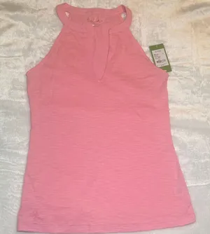 Lilly Pulitzer Pink Halter Tank Top size Small thumbnail 1