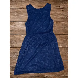 Altar'd State Floral Embroidered Lace Dress Navy Sleeveless Boho Cottagecore M thumbnail 3