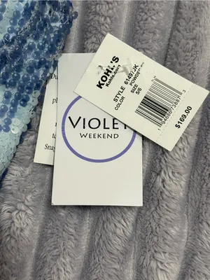Violet Weekend Blue & Silver Sequin Maxi Dress — Girls’ Size 5/6 — NWT thumbnail 6