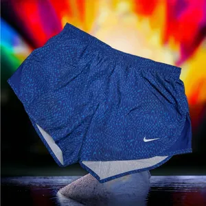 Nike Womens Shorts Sz‎ XS Blue Running Short Athletic Gym Dri-Fit Tempo thumbnail 1