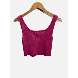 Wild Fable Knit Crop Top Womens‎ XL Pink Ribbed Scoop Neck Y2K Festival Boho thumbnail 3